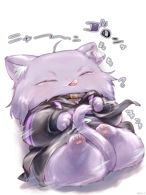 #絵かゆ 撫でられ待ち