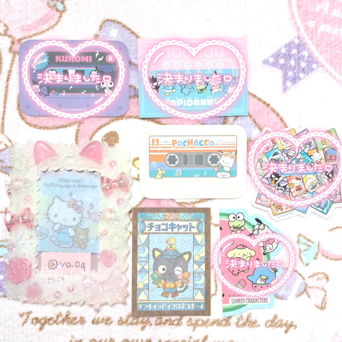 vo_0q's tweet photo. 交換  ＊ 
サンリオ キャラクターズ シールクッキー

譲 ＊ ポチャッコ チョコキャット

求 ▽ 同種 ぐでたま

切実に求めております、難しいかと思いますがどうかよろしくお願い致します。。(郵送交換のみです) https://t.co/7WKLDckpqN