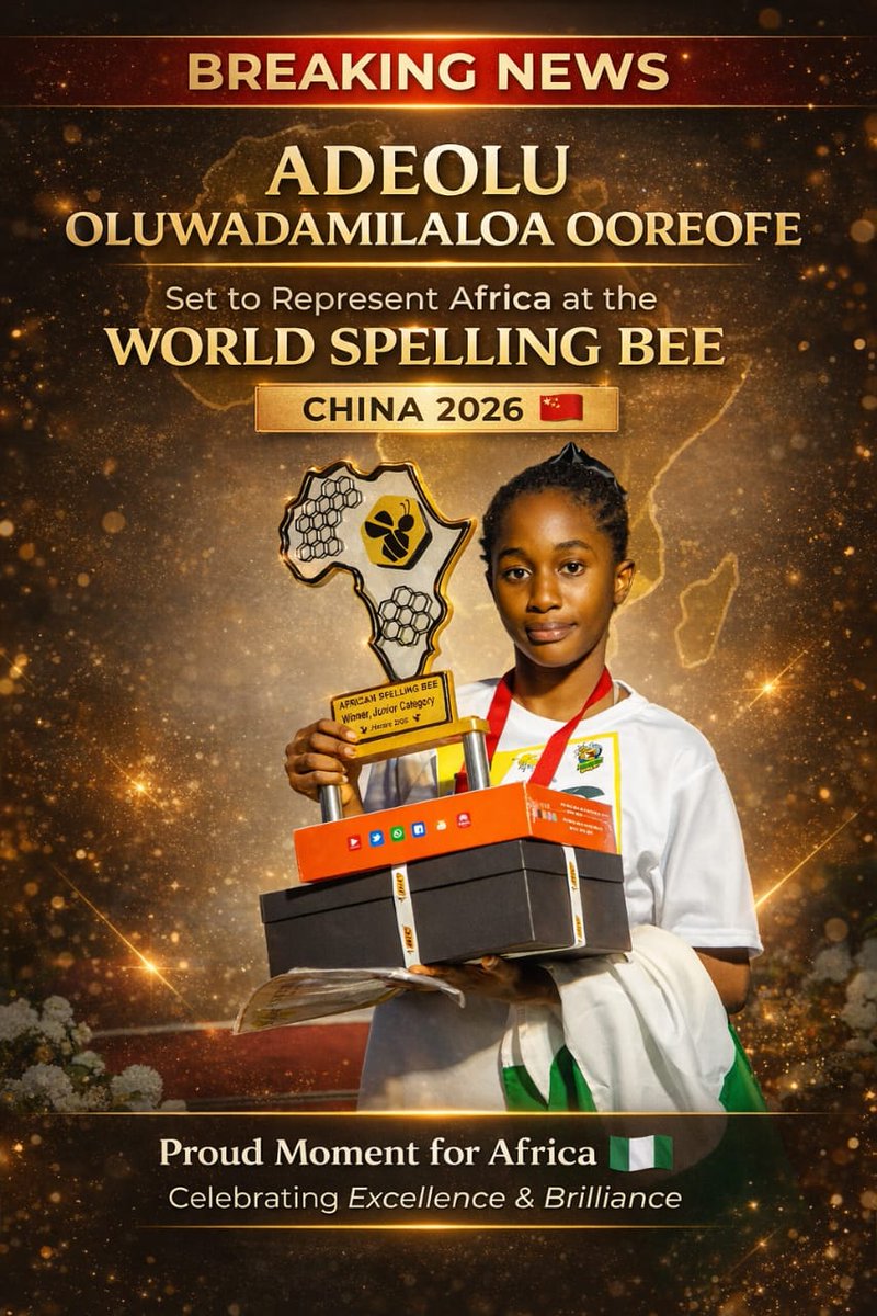 iAm_d3Lmart's tweet photo. Nigeria is on an absolute intellectual winning streak on the global stage! 🇳🇬🔥

​While we are rightfully celebrating our brilliant boys who secured Mathematics gold in Rome today, we must also amplify the story of another history-maker.

​Meet Adeolu Damilola Oreofe. 🧵👇 (1/4) https://t.co/O90LfUk1fP