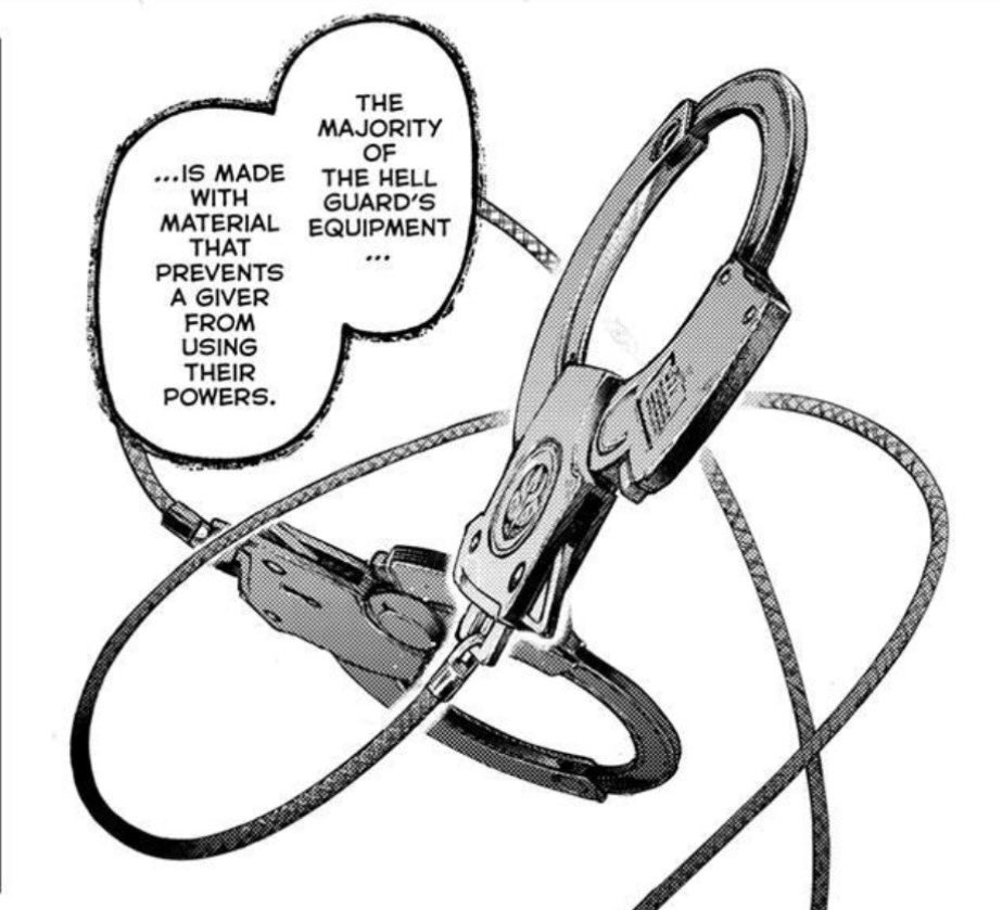 sacred_texts_ss's tweet photo. the hellguards equipment that stops givers powers and the gloves that corvus insisted on when follo became a giver....
are you guys picking up on what I'm putting down? https://t.co/kekwxgWOTM