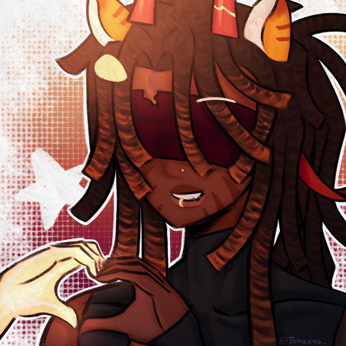 TOMZING_'s tweet photo. #torchflower evilmedy and. uhm. flame. i guess. https://t.co/NyIa8fKLUp