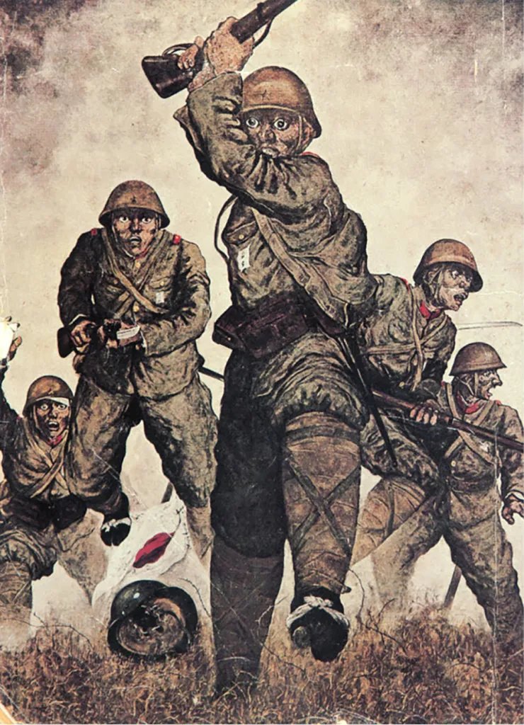 VoicesofWW2's tweet photo. July 7, 1944. At dawn on the island of Saipan, thousands of Japanese soldiers rise up and hurl themselves at the American lines in one final, hopeless attack. It was the largest banzai charge of the entire Pacific war, and it was pure human wreckage.

The battle was already lost. Their commanders, including the admiral who had led the Pearl Harbor attack, had killed themselves the day before. But there would be no surrender. Instead the order went out for one last suicidal assault, to die attacking rather than give up.

So at first light they came. Somewhere between three and four thousand of them, screaming, pouring out of the north end of the island. And it was not just soldiers. Wounded men hobbled forward on crutches. Others carried nothing but bayonets lashed to sticks, or bamboo spears. Men who had nothing left charging straight into rifles and machine guns.

The sheer weight of bodies smashed into two American army battalions and nearly wiped them out, overrunning their positions in a wave. For a while it was chaos and slaughter at close quarters. But the Americans rushed up reserves and poured in artillery, and in the end almost every single attacker was killed. The charge simply drowned in its own dead.

And then came the part that still haunts everyone who saw it. The civilians. Japanese propaganda had told the people on Saipan that the Americans were monsters who would torture and butcher them. So as the island fell, terrified families gathered at the high cliffs on the northern coast. And they jumped. Parents throwing their children first, then leaping after them. Hundreds of them, choosing the rocks and the sea over surrender, while horrified American troops and interpreters begged them through loudspeakers to stop.

Saipan was declared secure two days later. But the images of that place, the last charge and the cliffs, went straight into the nightmares of the men planning what came next. If a single island cost this, what in God's name would the invasion of Japan itself cost.