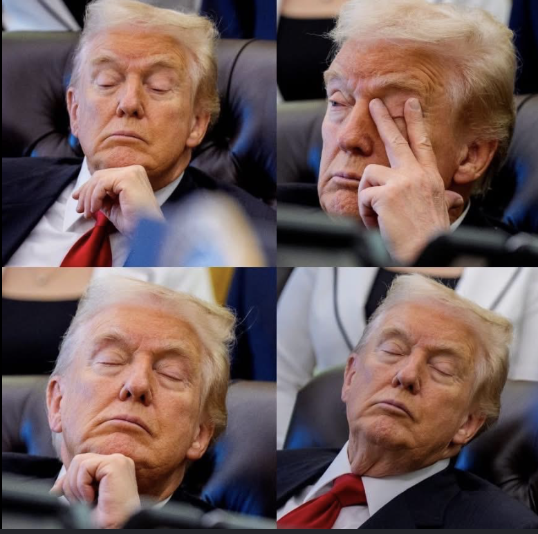 ScottCreative2's tweet photo. @EricLDaugh HOLY SMOKES, POTUS just made a complete FOOL of himself. Proving to the WORLD why he is DESPISED. The WORLD HATE TRUMP.  They MOCK the Dementia sleepy diaper TRUMP.  He looks WEAK and PATHETIC. https://t.co/uRutlJCbxE