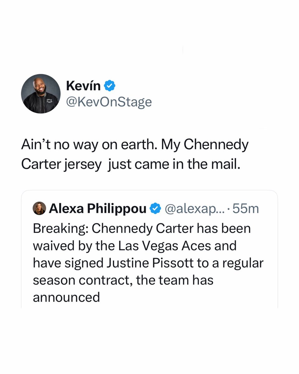 playmakerw's tweet photo. The Aces announced that they have waived guard Chennedy Carter https://t.co/vHBbBGYVO5