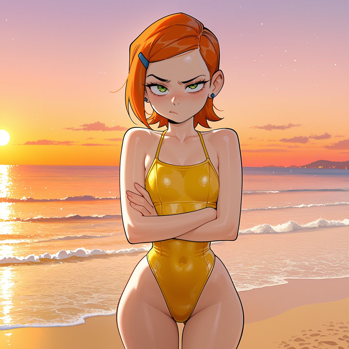 RedRibbonOpsEX's tweet photo. "What do you mean someone wanted me to wear this?"
-Gwen (probably)

#ben10 #gwentennyson https://t.co/E70P1110V1