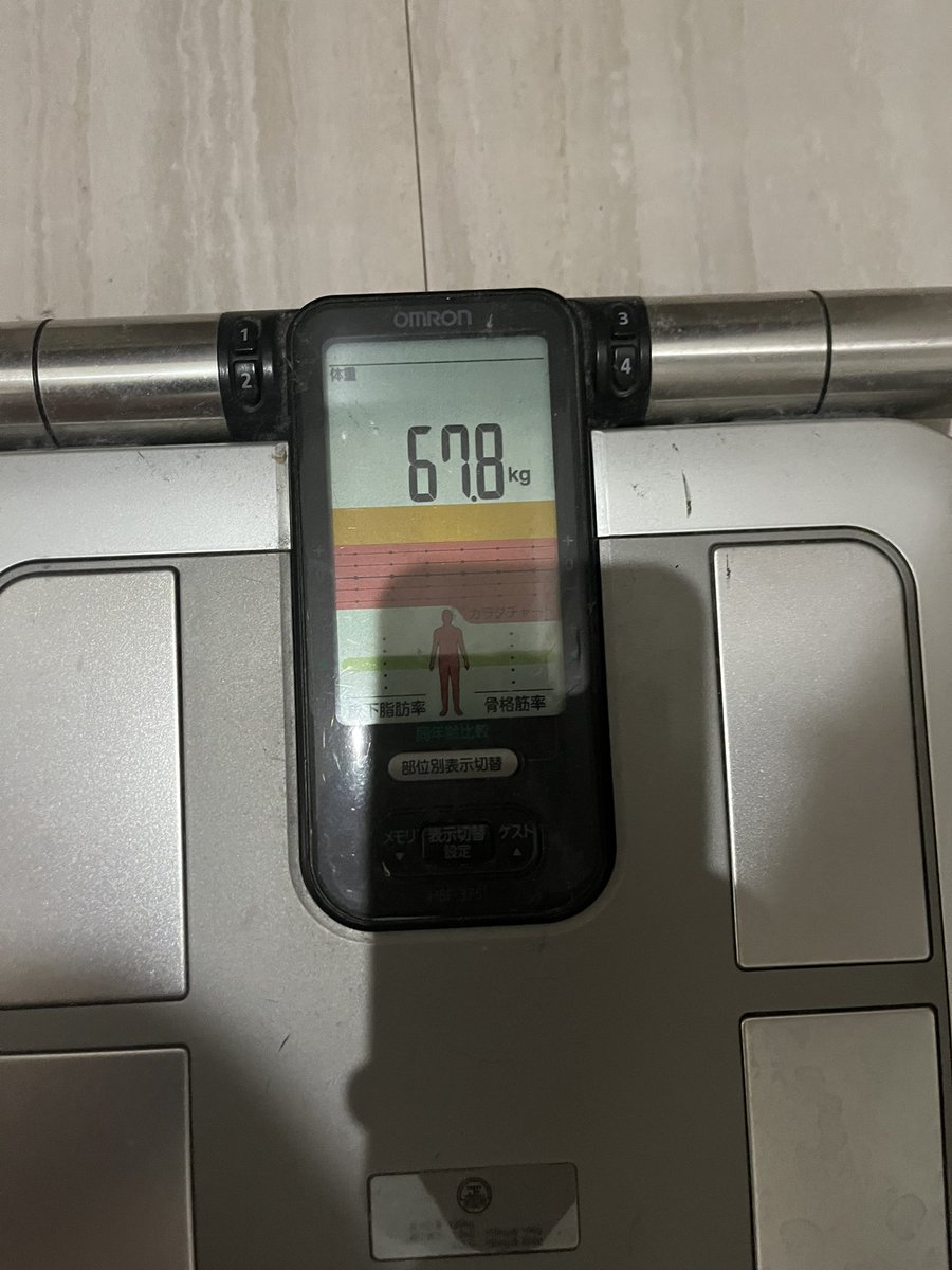 tomtom3443's tweet photo. あと3キロ🐷ゴールは目前🏁
ダイエットに必要なのは強い意志💪頑張れ俺ー🔥
←3ヶ月前　今朝→ https://t.co/frxkD0hj03