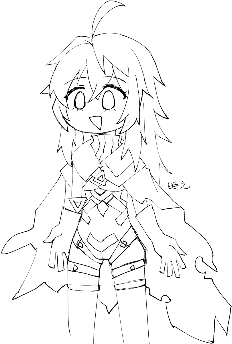 #ER_Fanart
エタリタのカティア、普段描きしたいから良い感じに気を抜いて描けるように練習してるけど通常スキンの服をどこまでデフォルメするか難しい。髪は慣れてきた