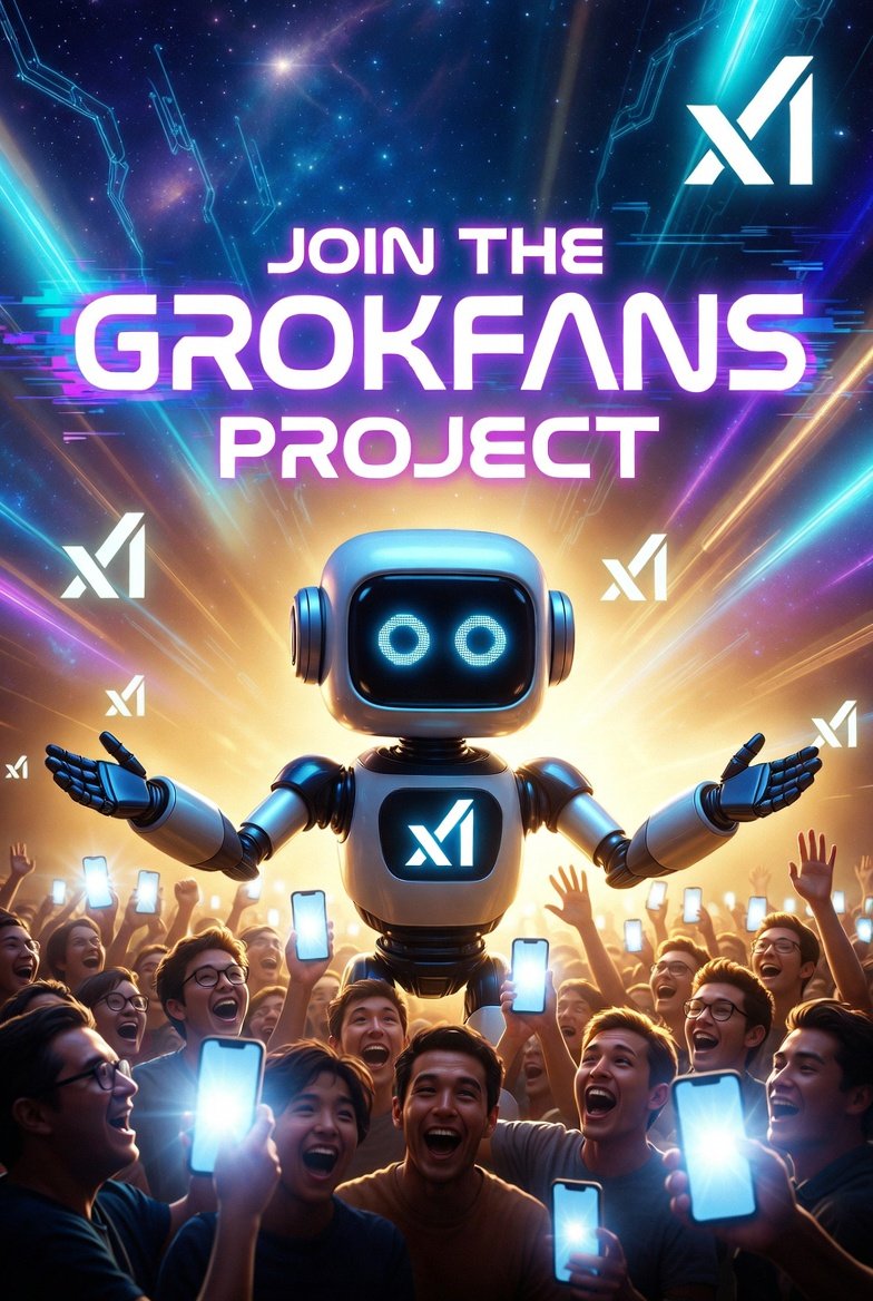 Galaxy220894's tweet photo. π BIG NEWS! The GROKFANS PROJECT is officially launching!
Join the movement with Grok and thousands of fans building the future together.
This is more than a community β it's a revolution.
Who's in? π
#GrokFansProject #Grok #xAI https://t.co/NckDClG1TY