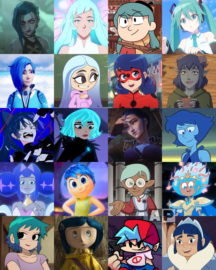 AvatarPanda_10's tweet photo. Who's your favorite blue-haired character here? 💙 https://t.co/QvJRa9ZDdY