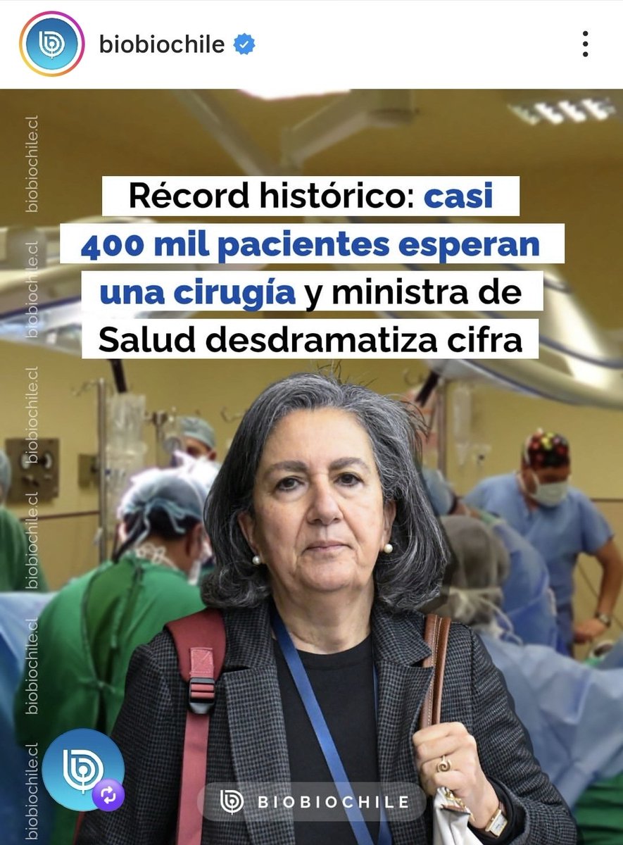 RobertoMerken's tweet photo. 🔴 Casi 400 mil personas esperan una cirugía, la cifra más alta registrada. Frente a ese récord, la ministra Chomali sostiene que "lo importante no es el número de personas que están esperando, sino el tiempo que llevan esperando".

🔴 Cuando el sistema alcanza su mayor lista de espera quirúrgica, minimizar el tamaño del problema difícilmente transmite tranquilidad a quienes siguen esperando una operación.