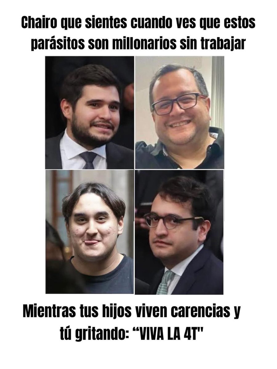 mx_ssanchezsmx's tweet photo. @jorgegogdl Habla la huevona @LeniaBatres que en su vida ha trabajado, pero si se quiere chingar el dinero para mantener a su familia y la de el narco expresidente @lopezobrador_  para que vivan con millonarios sin haber trabajado en su miserable vida https://t.co/G66xObNbVT