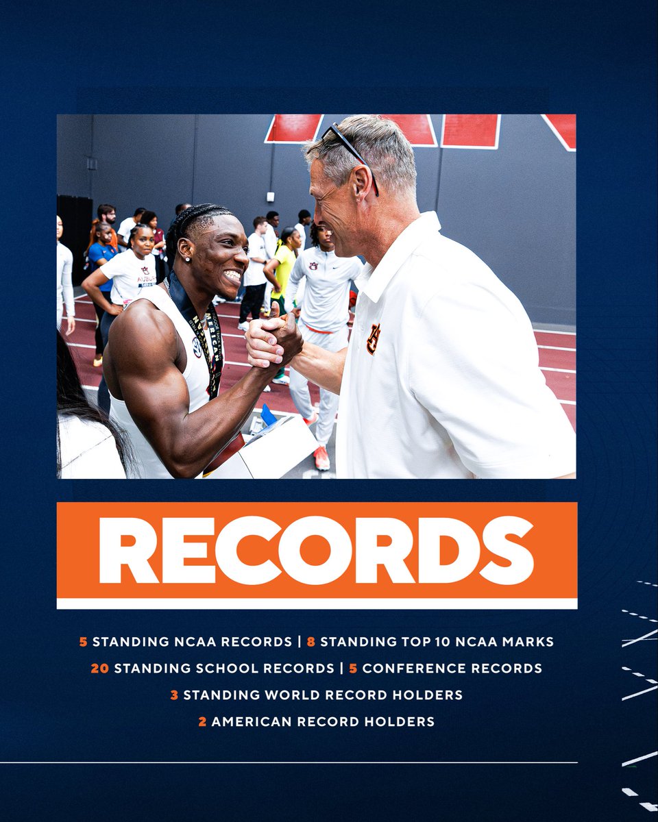 AuburnTFXC's tweet photo. Coach Harnden’s Career By The Numbers. 👀 

#WarEagle https://t.co/dXhYm50g1C
