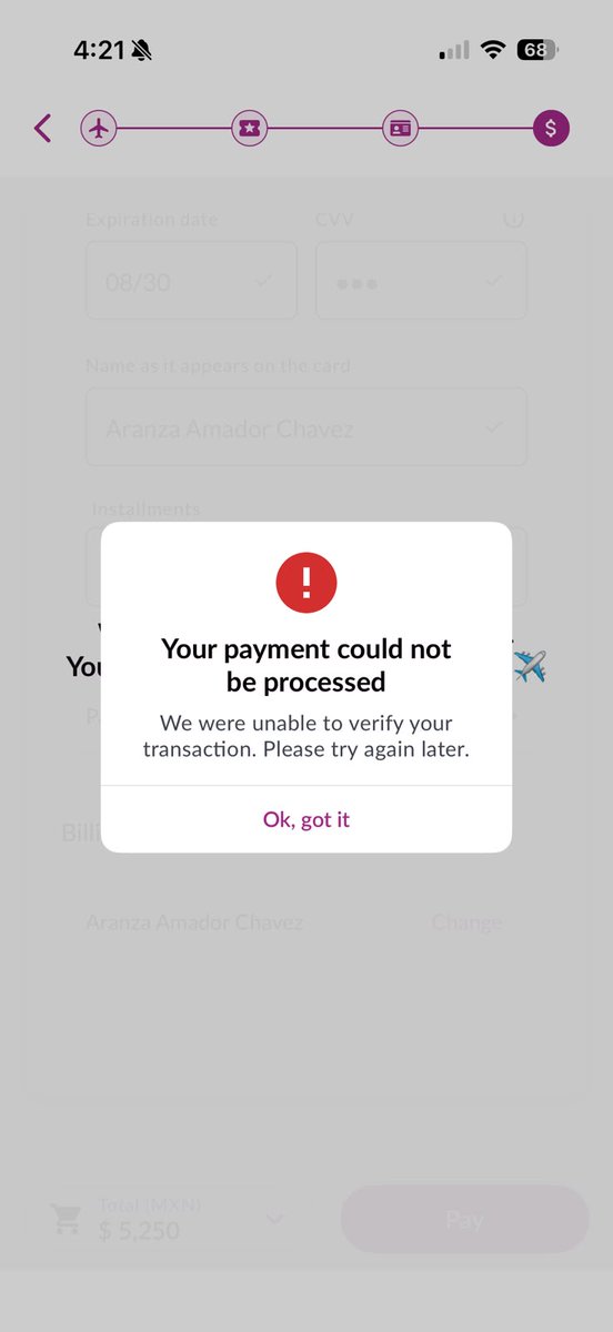 luzbelula's tweet photo. @viajaVolaris alguien más ha intentado comprar boletos hoy con Invex Volaris y no han sido posible? https://t.co/la5cJQM11k
