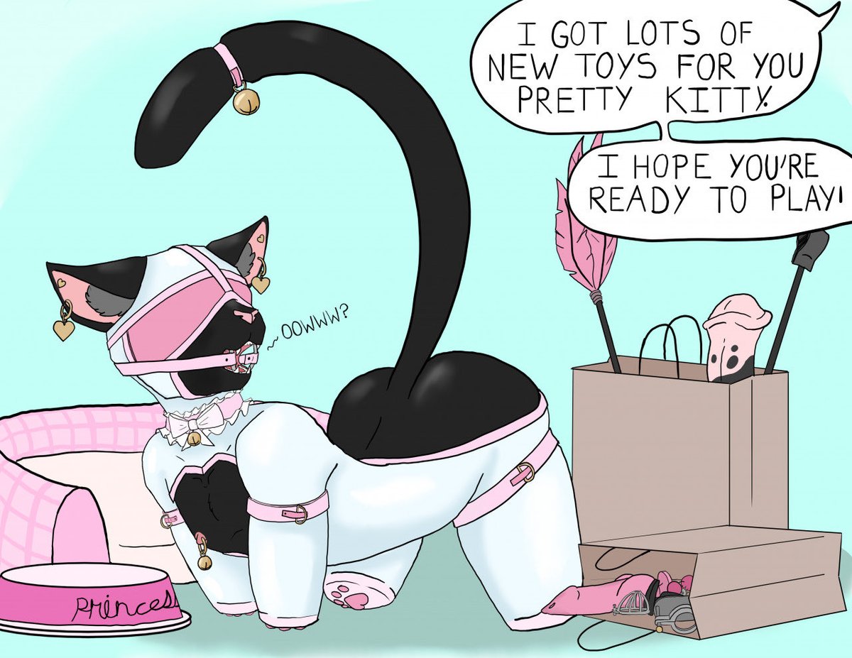 VioletWolfMommy's tweet photo. As of now Mommy mostly owns puppies, but I don’t want any other kinds of pets to feel left out!  kittens, bunnies, whatever you are, Mommy will take good care of you~💋
All I expect is complete and total submission and obedience forever~ 🤭 https://t.co/s6DmPFFKO4