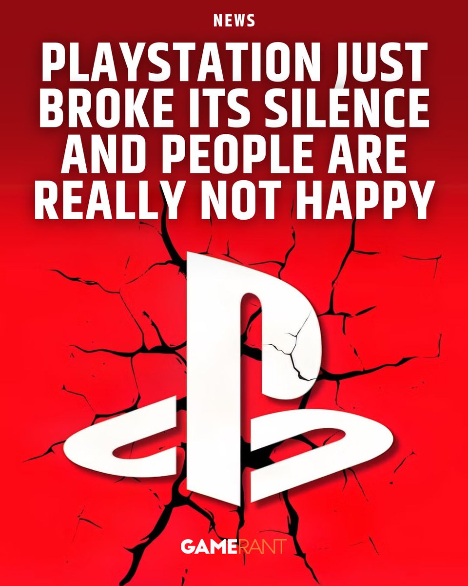 GameRant's tweet photo. PlayStation finally posted again, and it was a fight stick promo, as if nothing happened. Fans flooded it with 40k+ comments, almost none about the product. Is PlayStation handling the backlash the right way?https://t.co/0ll8h7MFIO https://t.co/y6gJQQ08o4