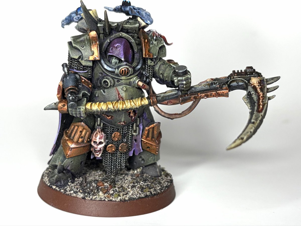 PlotArmorMinis's tweet photo. Death Guard: Deathshroud Terminator Bodyguards. Completed and available. https://t.co/RKCUQaCKtk