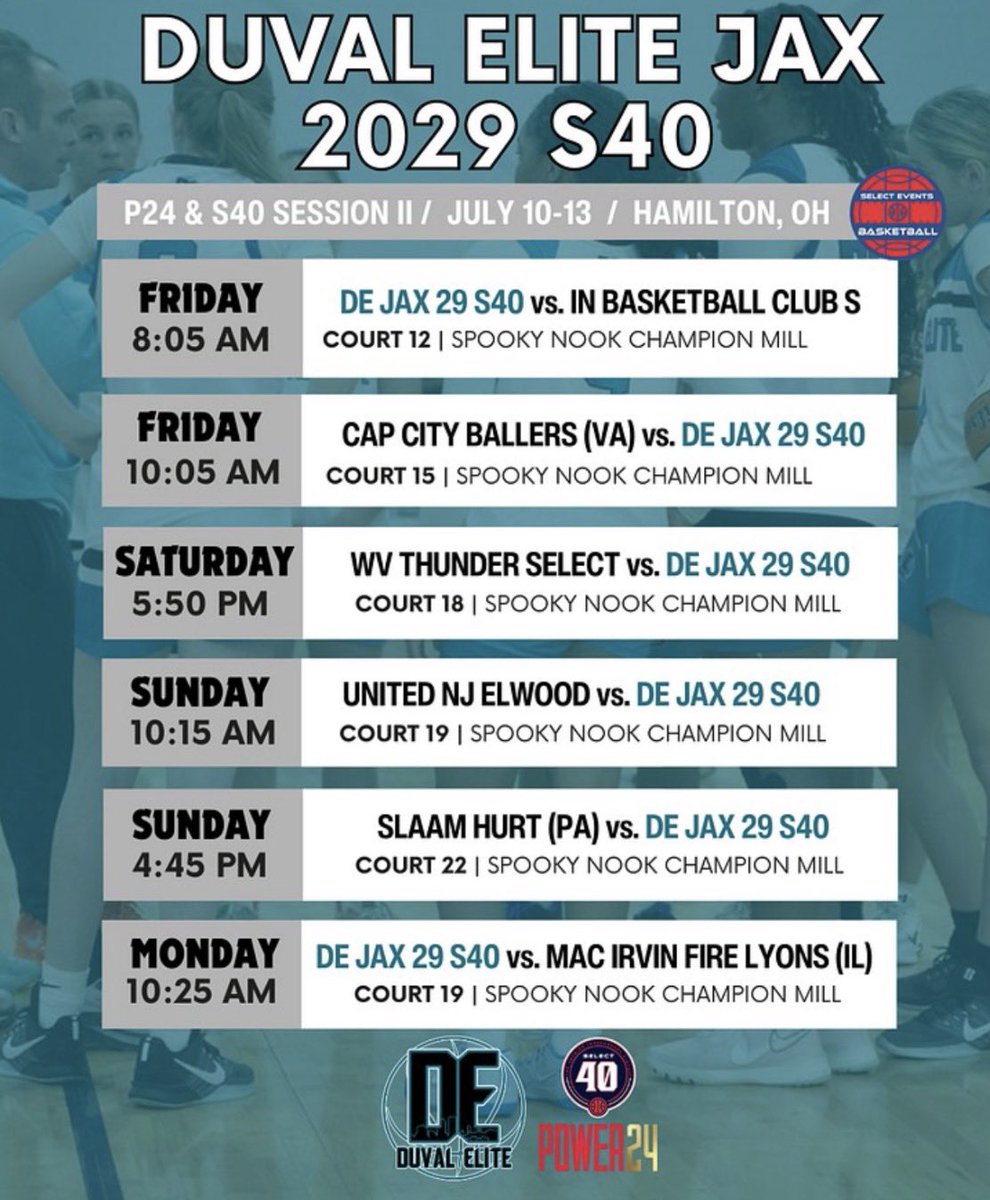 sheadonovan_1's tweet photo. Updated schedule for Ohio this weekend with @DuvalElite!!! https://t.co/H0epIqJEOY