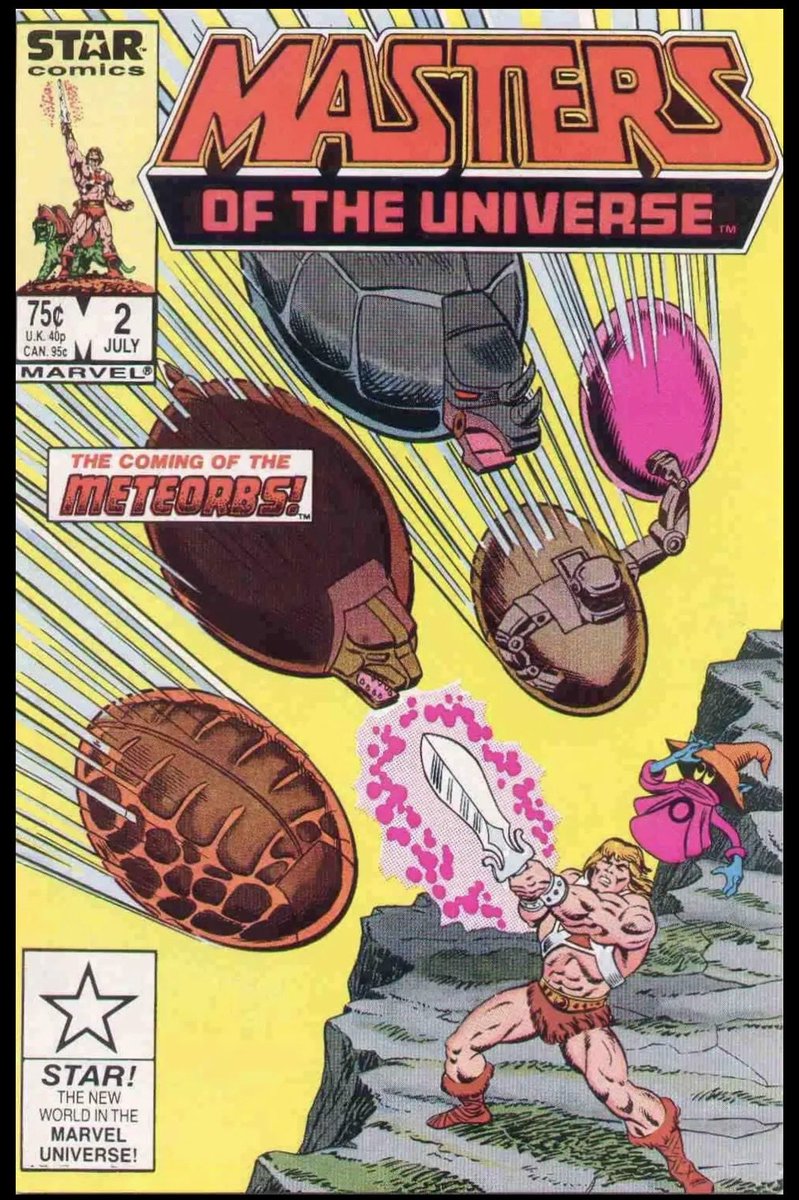 BrianWPrescott's tweet photo. #MastersOfTheUniverse #2 “The Coming of the #Meteorbs!” ☄️#StarComics #Marvel https://t.co/cFiCjExAAW