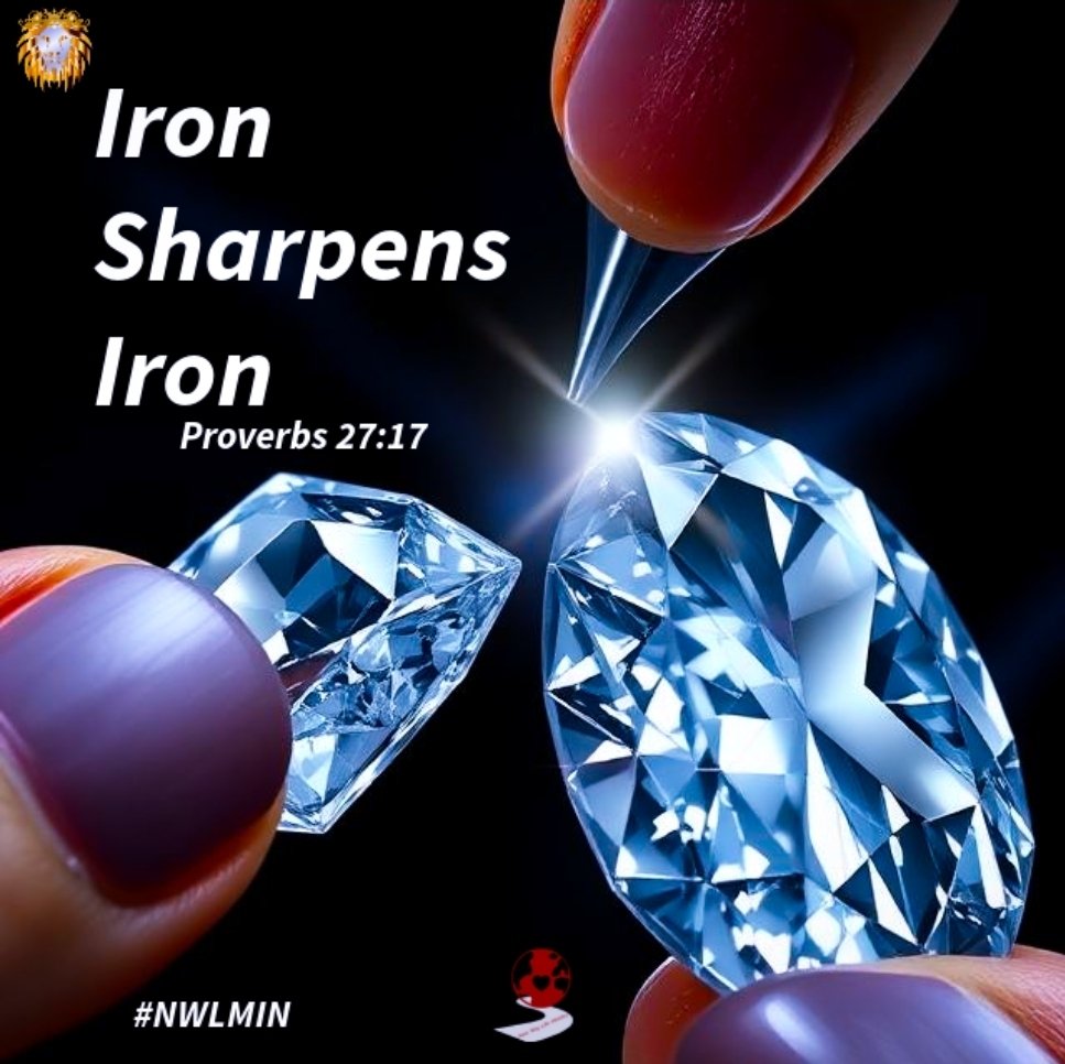 NewWayLifeMini1's tweet photo. Just as Diamond sharpens Diamond so Humans  should sharpen and help build one another.

Proverbs 27:17
As iron sharpens iron,
    so one person sharpens another.

Diamond in the works:
https://t.co/pMKvCfC0zv

#NWLMIN #ironsharpensiron https://t.co/Lww4yM43FH