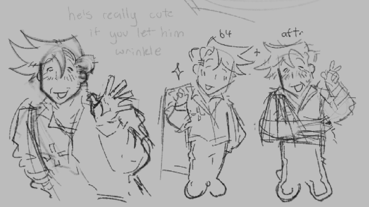 vvhippedcream's tweet photo. think it would be cute if he looked visibly ""older"", withered or wilting if you were to open up a dark world and see him again after he got slashed.. i dont know.. i think i just like seeing a cute old guy https://t.co/473j0e9LbI