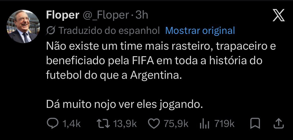 Camargo070720's tweet photo. @ConscienciaFria @pedro49646 @futebol_info O mundo inteiro fala a mesma coisa https://t.co/zxLbmqSOJS
