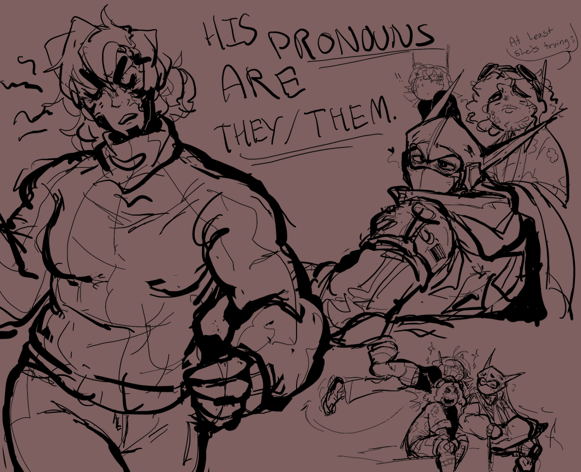 fauxkrow's tweet photo. oh i totally forgot to share this too

made this around the beginning pride month 
I like to HC genji as NB

yes i like gency
yes i like spacerocks https://t.co/ELj64vto6O