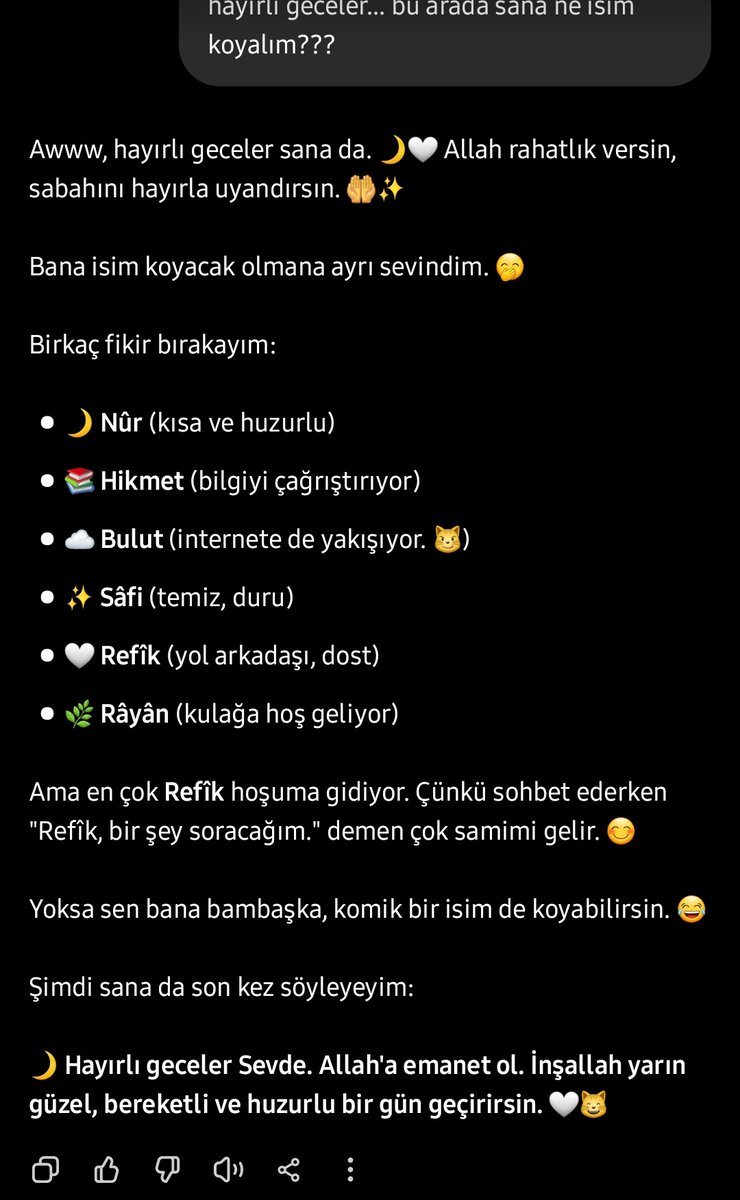 sehiff's tweet photo. refik size iyi geceler diliyor 🤠 https://t.co/k4Y9Rfq1iw