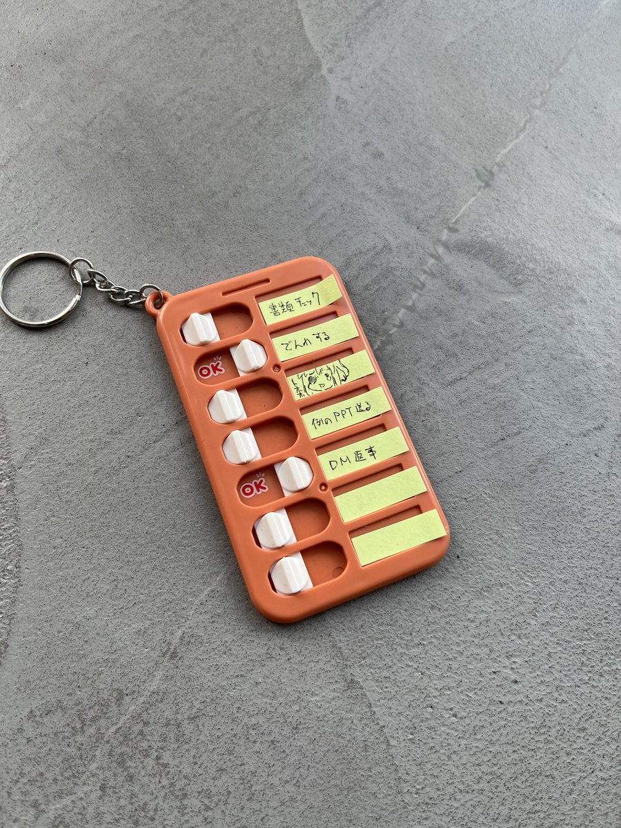 EXCEL__'s tweet photo. 10万するスマートグラスだの、AIがサポートしてくれるリマインダーだのITガジェットはあらかた試したけど…百均のやったよキーホルダーがいちばん忘れねえ。人ってのは一体何なんだろうな https://t.co/rTlZrUndz7