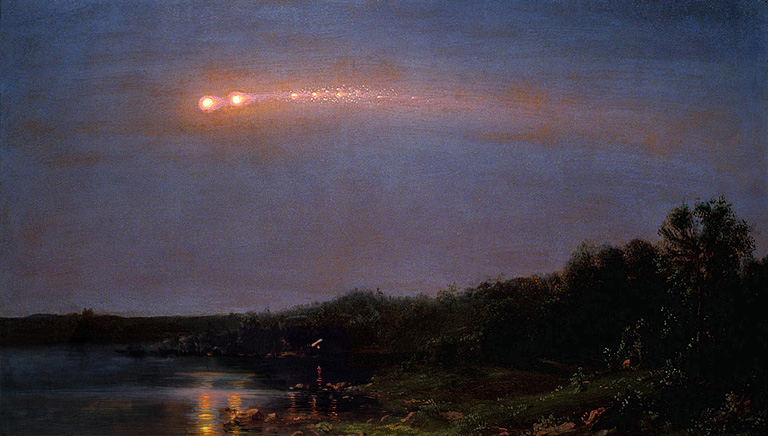 DailyClassicArt's tweet photo. Frederic Edwin Church - "The Meteor of 1860" (1860) https://t.co/ZM7F1wX1E4
