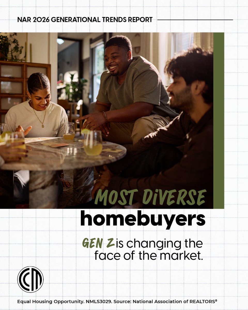 wlitton76's tweet photo. The youngest, most diverse generation of buyers is driving a new era of homebuying. As the market evolves, partnerships matter more than ever. Let’s help the next generation feel at home. https://t.co/xiYlmewE5s