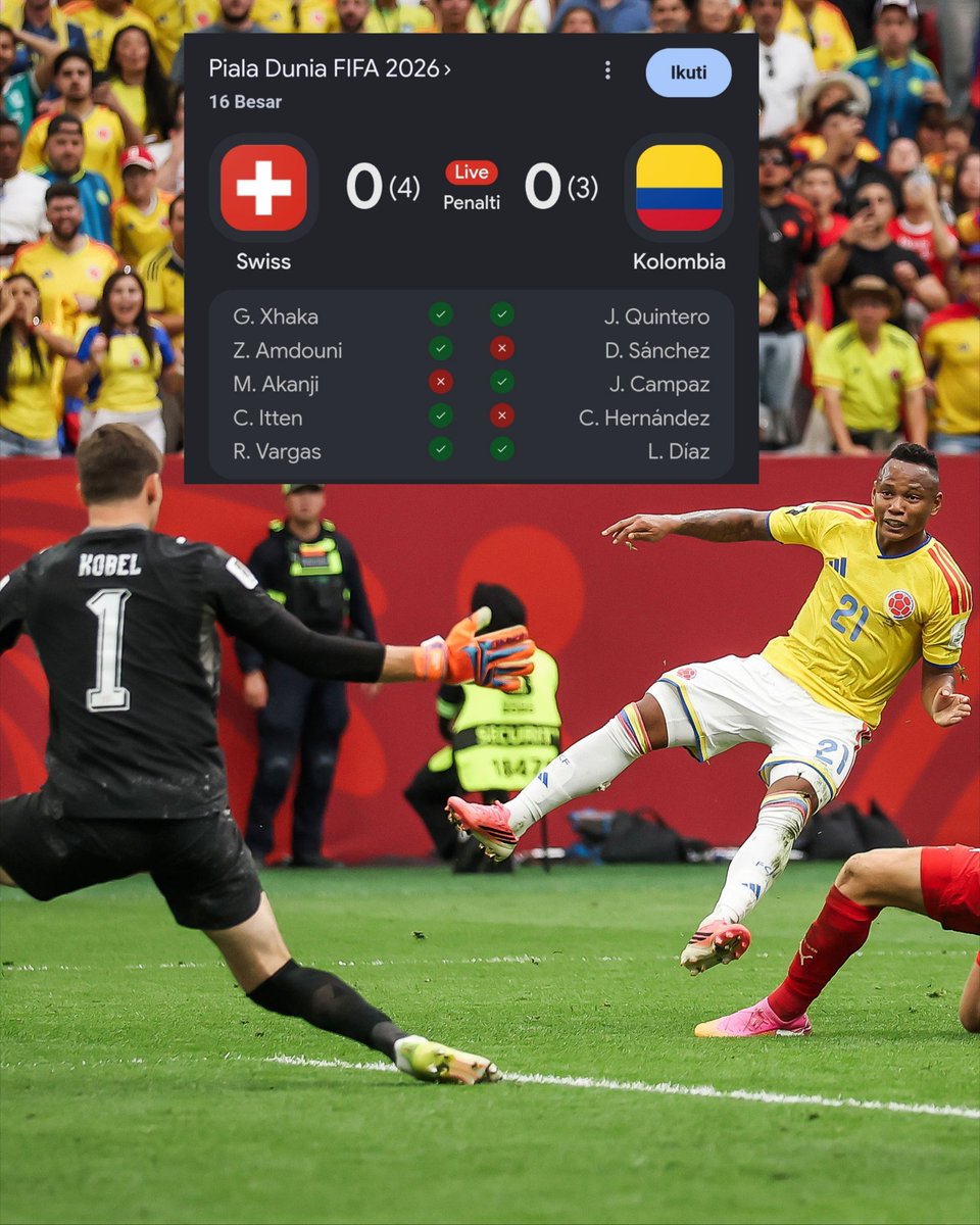 idextratime's tweet photo. Alot, Swiss kirim Kolombia pulang kampung 👋 https://t.co/DySiZ8wQhl