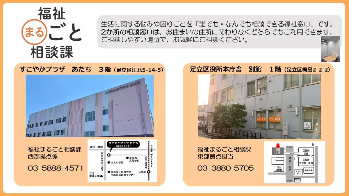 福祉まるごと相談課は「誰でも・なんでも相談できる福祉窓口」です