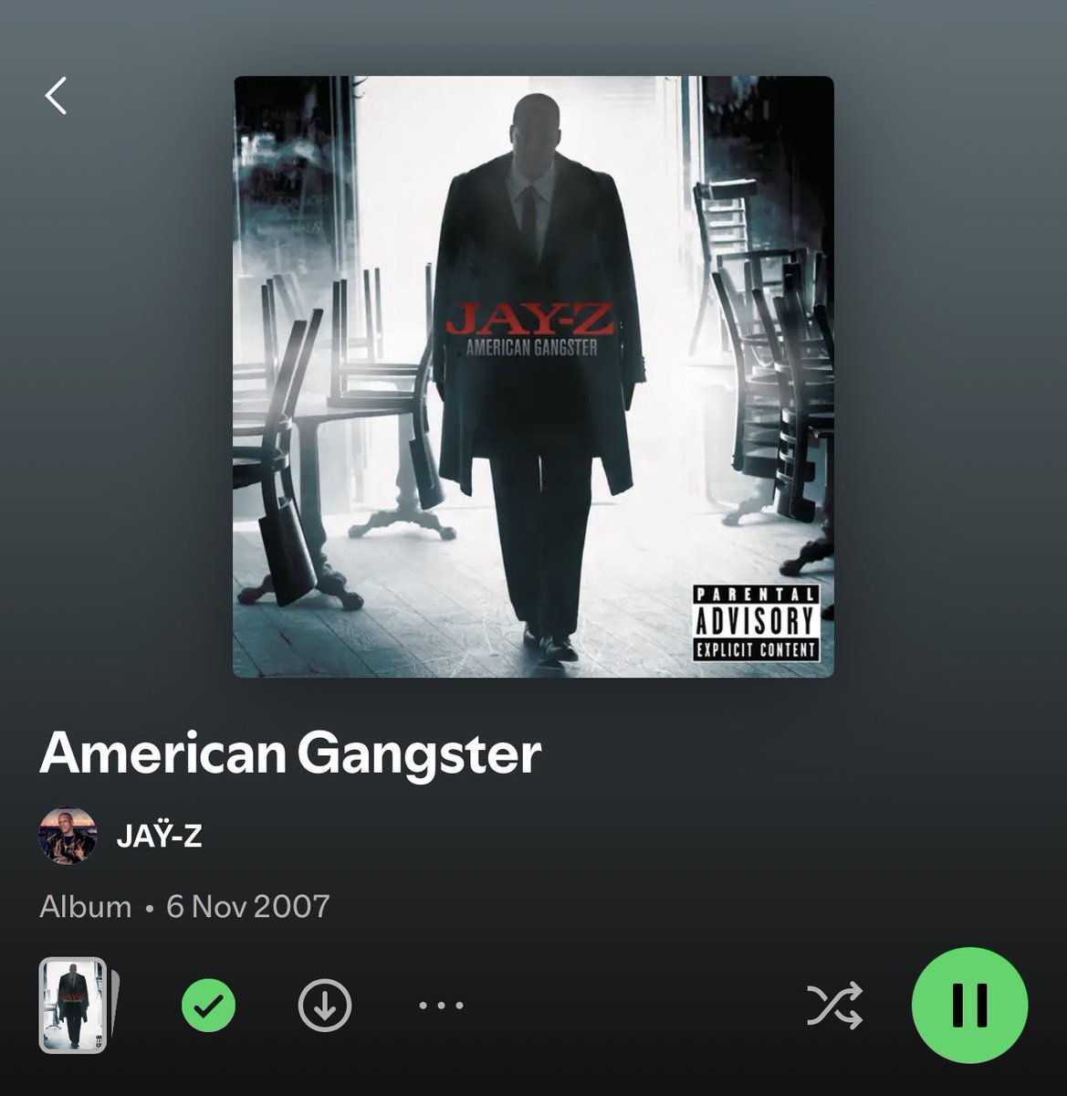 ByDobson's tweet photo. this album would be like the best record for 90% of rappers but it might not even be in JAY’s top 4 lmao https://t.co/RIWLgsMRib