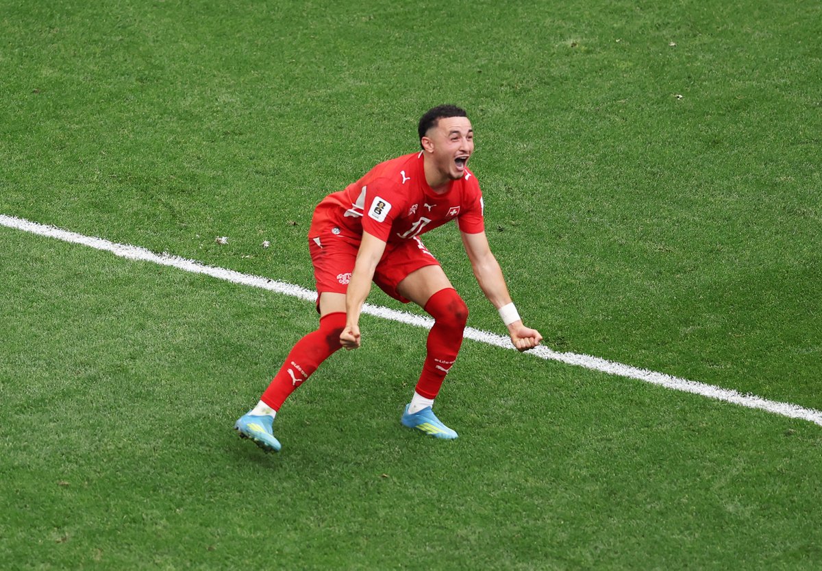 FIFAcom's tweet photo. Switzerland are through to the @FIFAWorldCup quarter-finals for the first time since 1954! 👏🇨🇭 https://t.co/4thteS9a7M