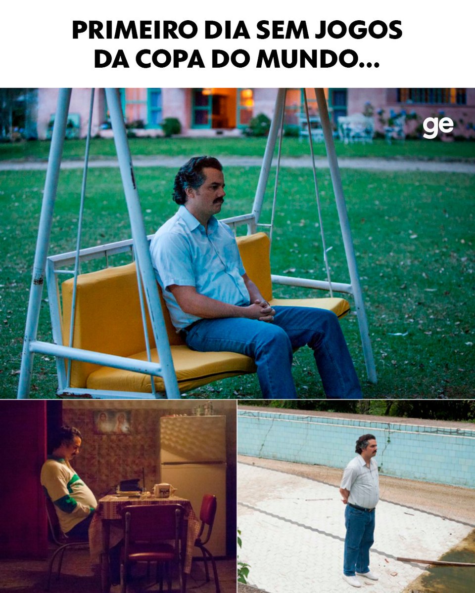 geglobo's tweet photo. Depois de quase um mês, chegou o primeiro dia sem jogos da Copa do Mundo... 😕

#CopaNaGlobo #ge2026 #futebol #meme https://t.co/7hnV9S8ssk