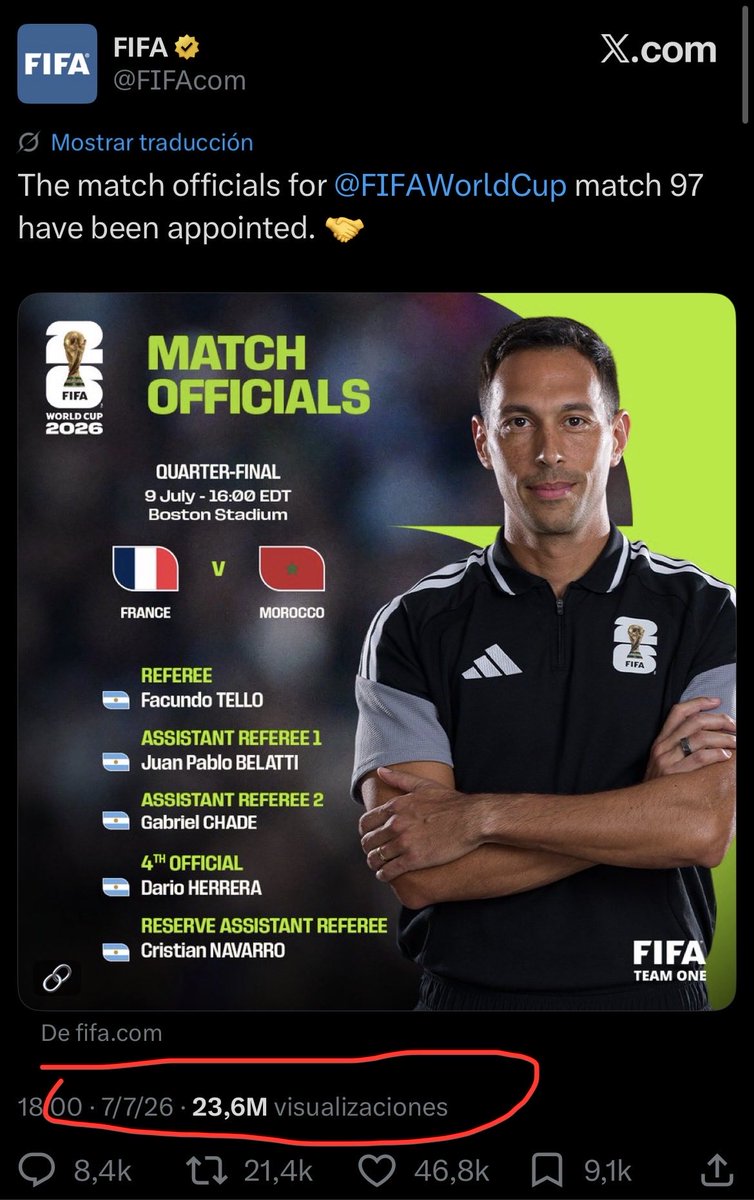Santoyle's tweet photo. Cuando tenes la campaña mediática atrás, indigna el arbitraje argentino en partido frances y no el arbitraje frances en partido argentino. https://t.co/p7FbQfiiUE