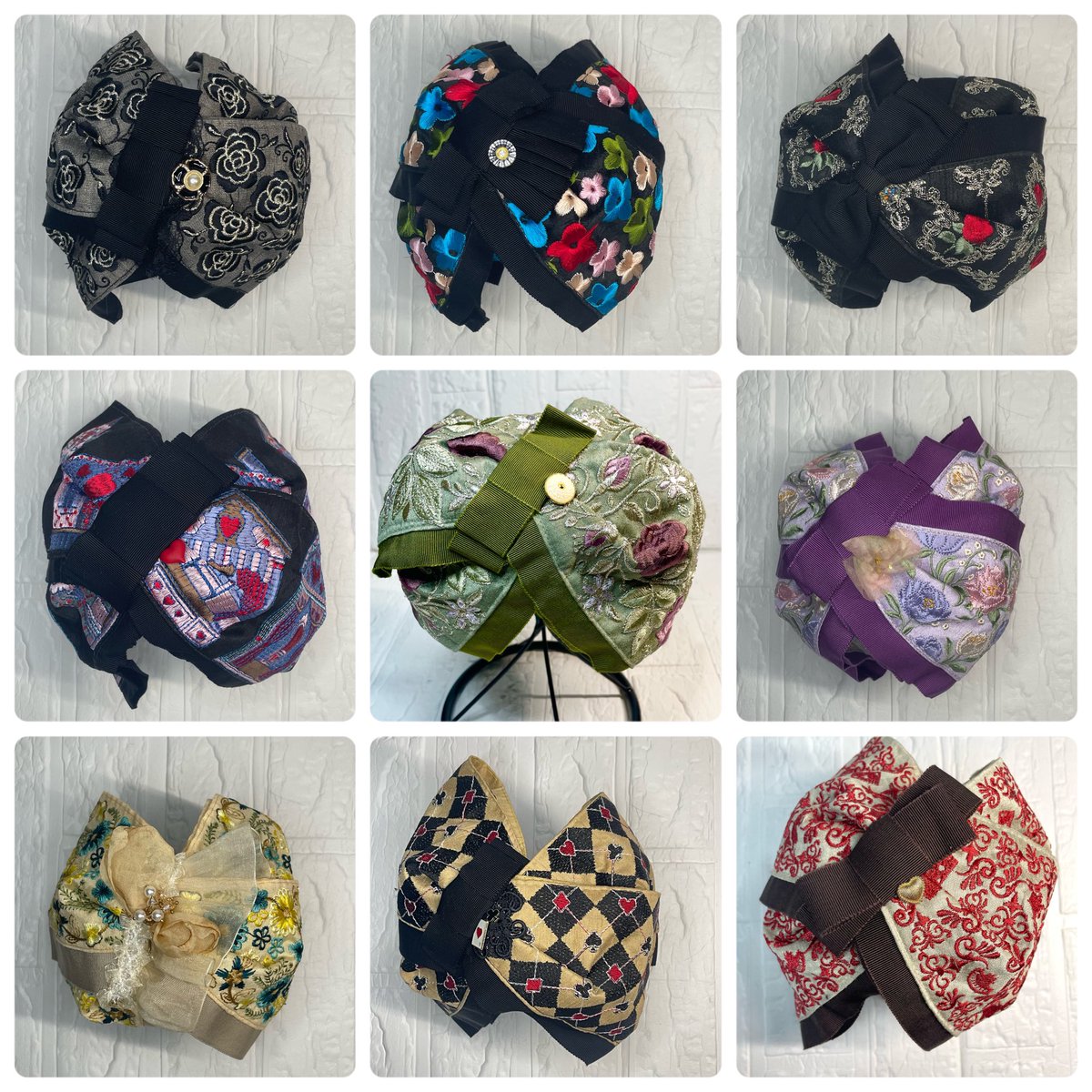 yuminique1's tweet photo. ラフォーレにお持ちするヘッドドレス　③
『刺繍とりぼん』つつみこむかたち。をご紹介✨
他にも♡

🎪ラフォーレ原宿2階container Room1
🕰️7月14日から21日 https://t.co/ZjPMrsBIAn