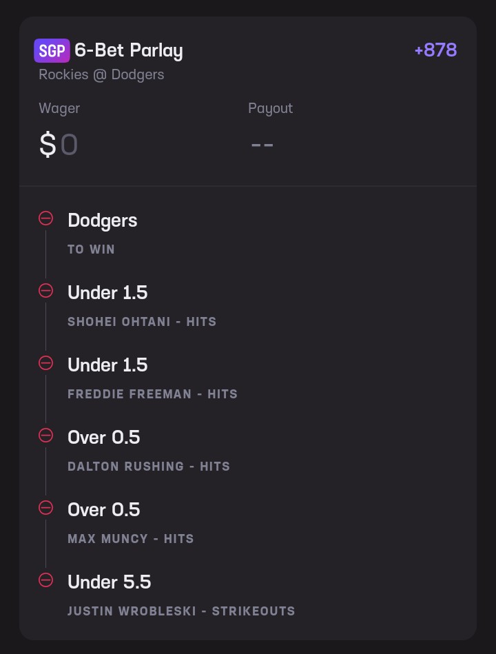 BustedCherries's tweet photo. I'm @HardRockBet 👀 @Rockies Losing To @Dodgers .... ⚾

👀 At Player Props .... 💯

#HardRockBet #Rockies #Dodgers https://t.co/JurevcK1ha