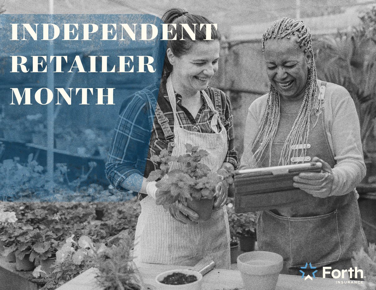 ForthInsurance's tweet photo. Happy Independent Retailer's Month! 🏪💙 At Forth Insurance, we're proud to support the independent retailers who strengthen our communities every day. https://t.co/ttZYeJqS0c