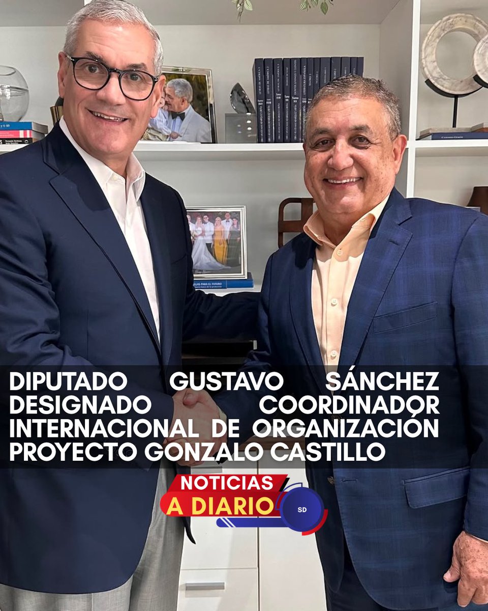 ADiarioNoticias's tweet photo. El aspirante a candidato presidencial de la República, Gonzalo Castillo, designó al diputado Gustavo Sánchez, como su coordinador nacional de organización del proyecto para el 2028.
📲: 8492611643;
📩: info@noticiasadiario.com.
#noticiasadiariosd #presidencial https://t.co/q5b8wJkzfE