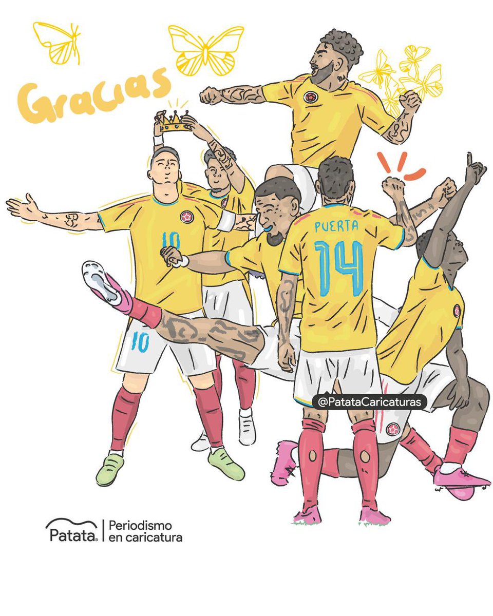 PATATAdibujo's tweet photo. Gracias muchachos 🇨🇴💔 https://t.co/9S7KFEg853