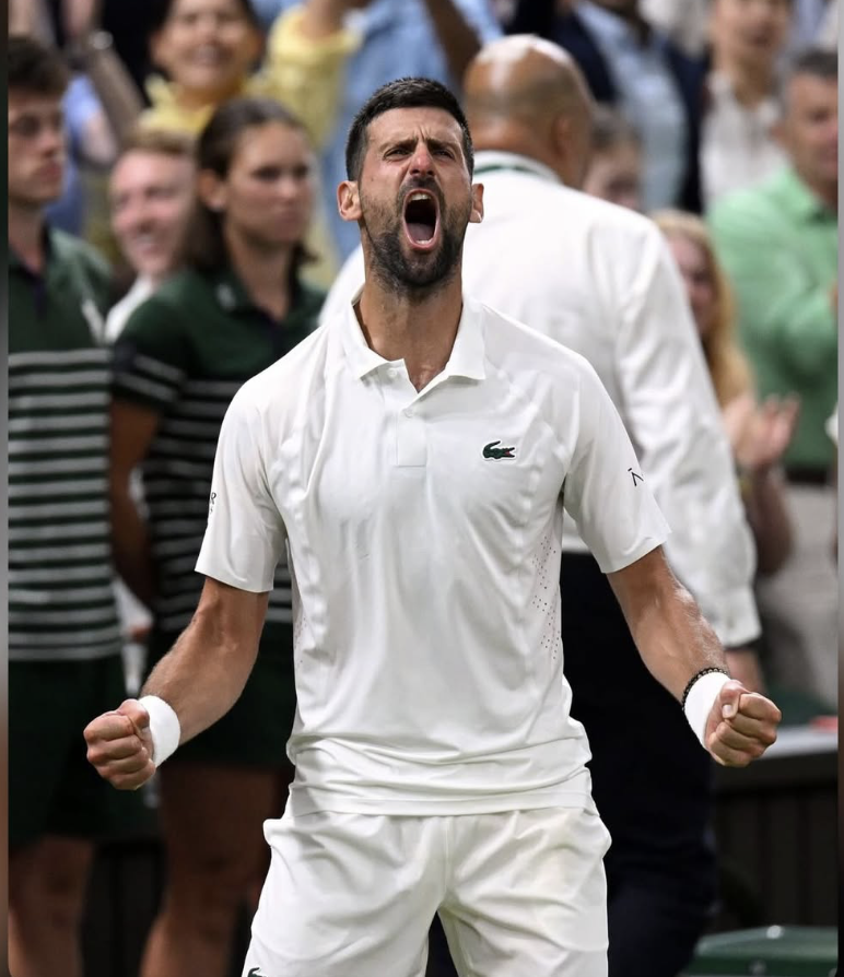 DjokovicFan_'s tweet photo. @DjokerNole @Wimbledon Novak, that was one of the most inspiring and beautiful performances I’ve ever witnessed on a tennis court or any sport.

39 years old.
Top 4 ranked opponent 14 years younger than you.
5 hours and 15 minutes.
And you prevailed.

We run with the wolf. 🐺 https://t.co/qwzWL3vqYl
