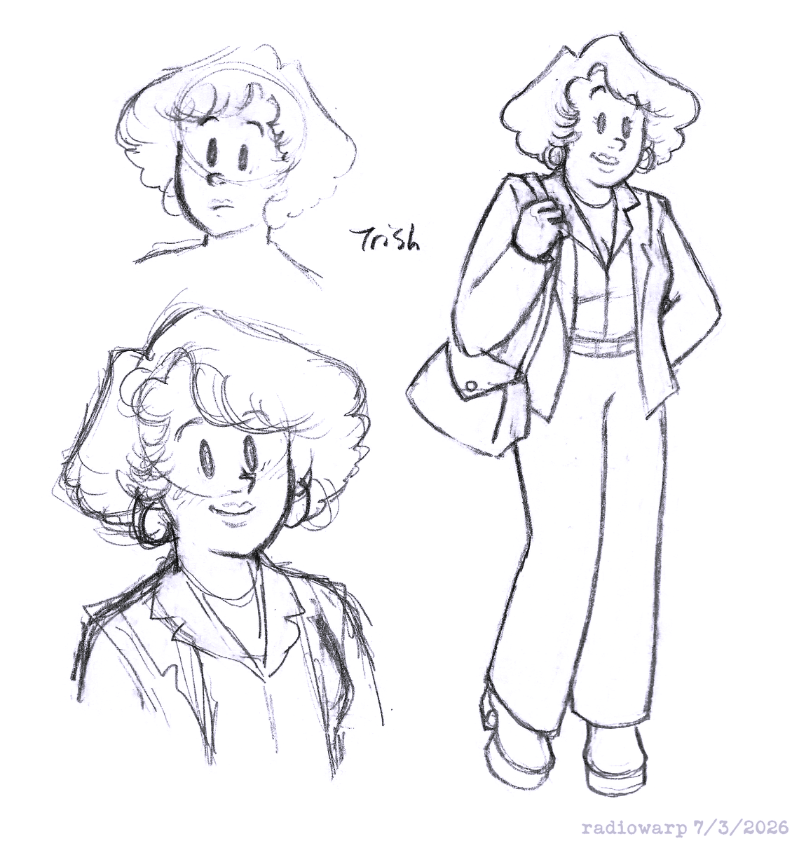 radiowarp0's tweet photo. trish!!!! (mh concept art / design for one of the characters) https://t.co/cmHsfAIjeV