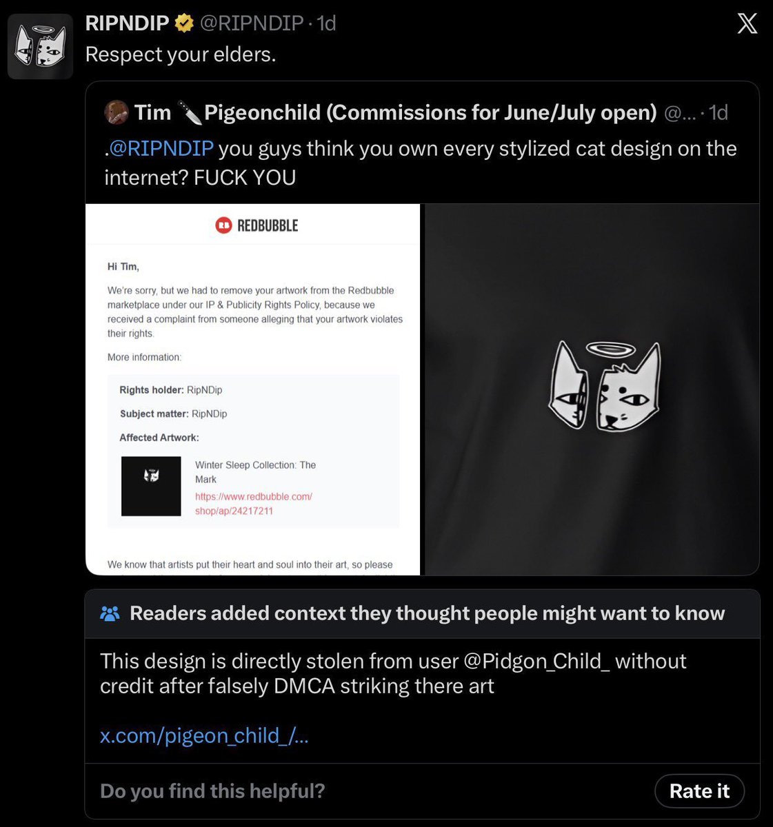 Choc_Birb's tweet photo. @RIPNDIP INTERNET IS FOREVER FUCKERS. AUTOMATED BOT MY ASS https://t.co/w63MGn5Stk