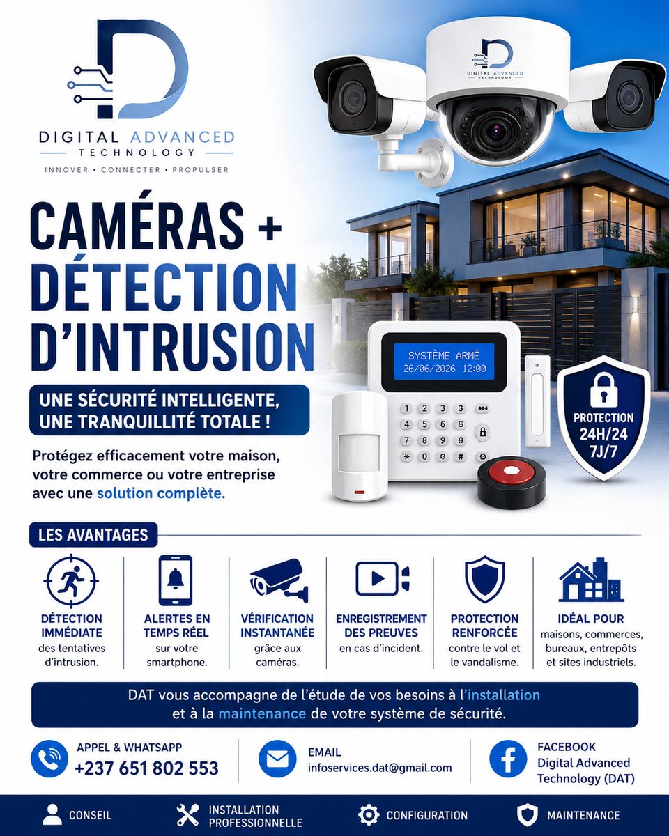 ChuingouaR's tweet photo. @Princeantoin237 Les différents services que je propose n'hésitez pas à me contacter pour tout besoin.
Sécurité électronique
#Videosurveillance
#Securite
#Alarme
#ControleDAcces
#Visiophonie
#MaisonConnectee
#SupportInformatique
#Geolocalisation
#SuiviVehicule
#GestionDeFlotte
#TrackingGPS https://t.co/GRE6iN4SZ1