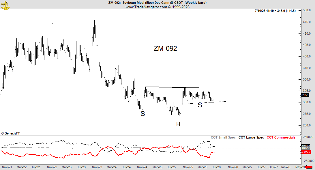PeterLBrandt's tweet photo. Grains are set up for a monster rally. Will it happen? No idea. But I am prepared if it does. $ZM_F $ZC_F https://t.co/Jjod4GxSFX