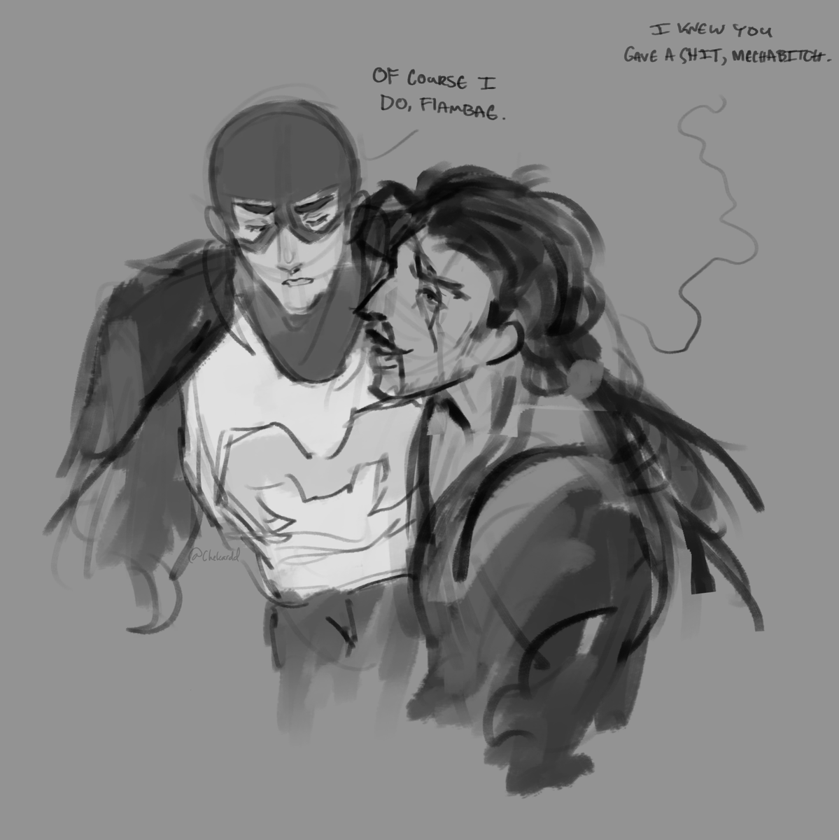 chekardd's tweet photo. i think he kinda cares #flambert https://t.co/kte2vXY5no