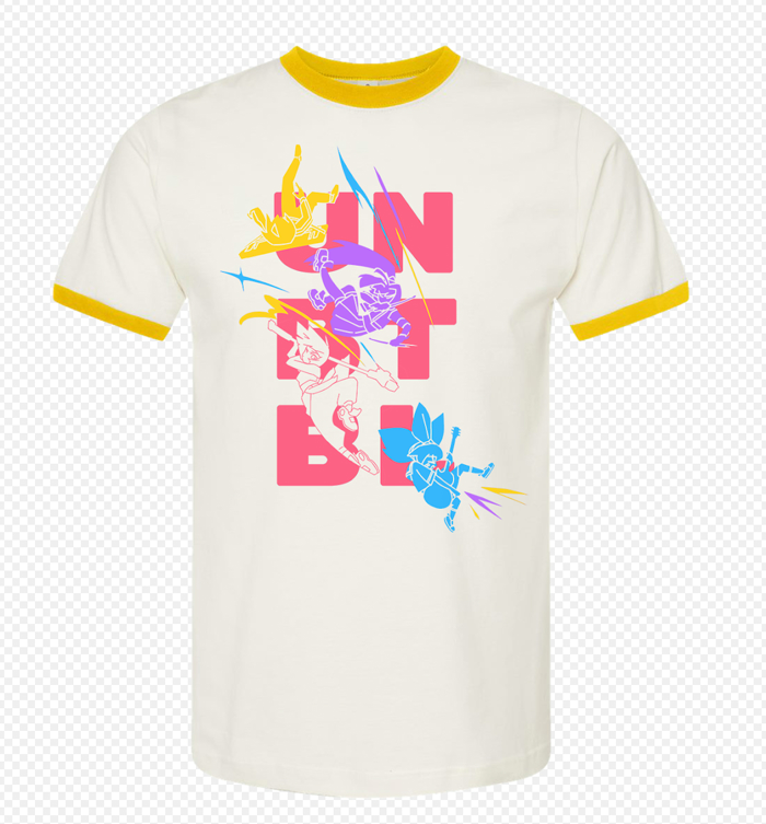 dcellgames's tweet photo. we have an update for kickstarter / slacker backers who have pledges including merch - yes, you'll be receiving these! and you'll even be getting a backer-exclusive variant of both the shirt and poster!

https://t.co/zqULtn3q6d https://t.co/VC9F389Z9D