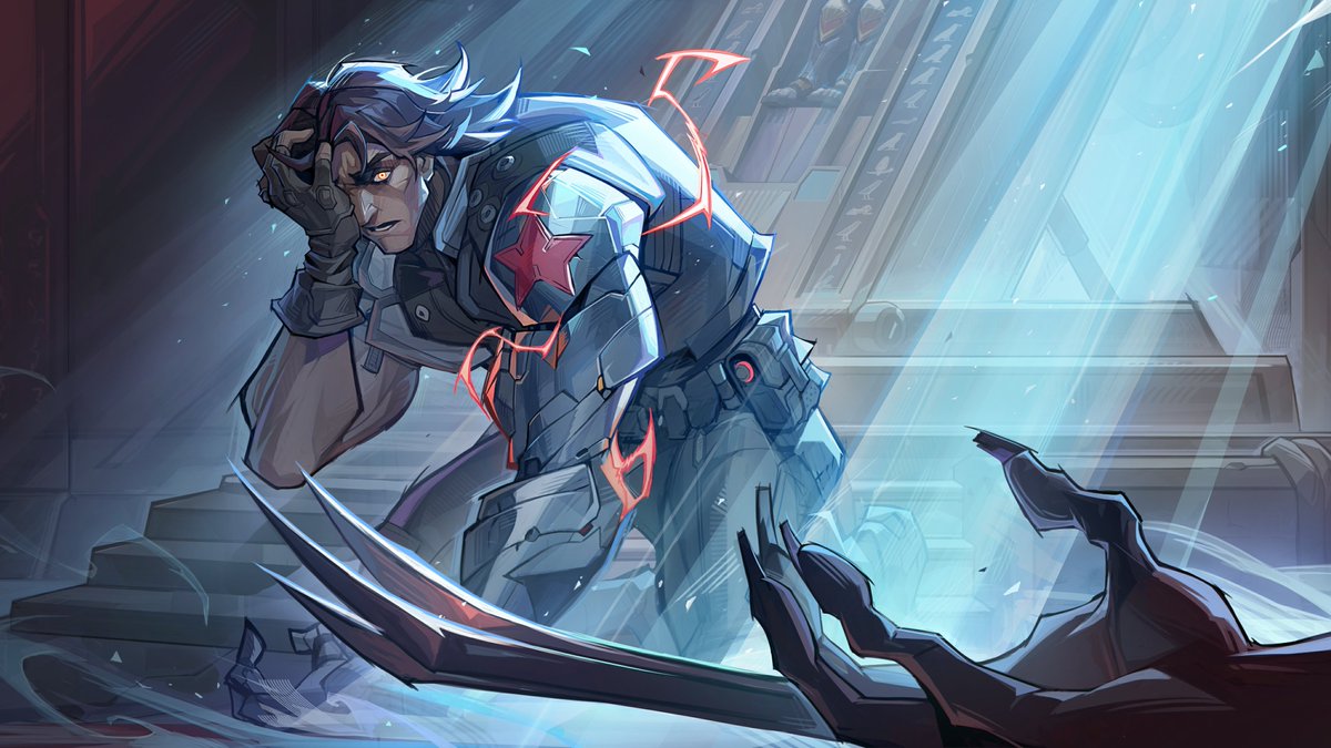 mmmmmmmmiller's tweet photo. ‼️ LORE: SEASON 9 (3/7)

Wolverine heads to the Lazarus Chamber to investigate Apocalypse's body, but just one cut into this makeshift autopsy reveals that En Sabah Nur has been drained of his blood. Before he can tell the others, a familiar face gets the jump on our inquisitive hero, and Wolverine suffers the same dry fate as Apocalypse. Jubilee finds Logan first, and unwilling to lose a dear friend, revives him with one of her boss' leftover Death Seeds, marking Logan as the Horseman of Death. But when Blade and the others follow the commotion, their suspicions naturally turn to Jubilee — a vampire with no alibi for either murder.
#MarvelRivals