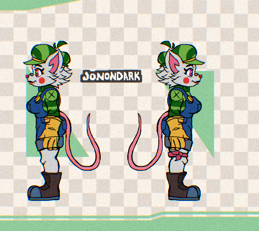 jonondark's tweet photo. Prisma the mouse 🐭 is a mechanic who loves making people happy at the circus 🎪.
#draw #pixelartist #ドット絵 #OCㅤㅤ  #originalcharacterart https://t.co/2F7K9Flz0i